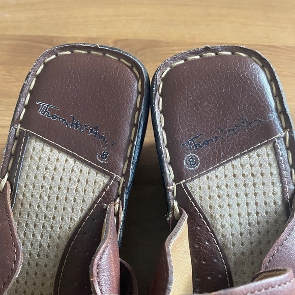 Thom McAn brown leather clogs size 8 - Picture 7 of 16